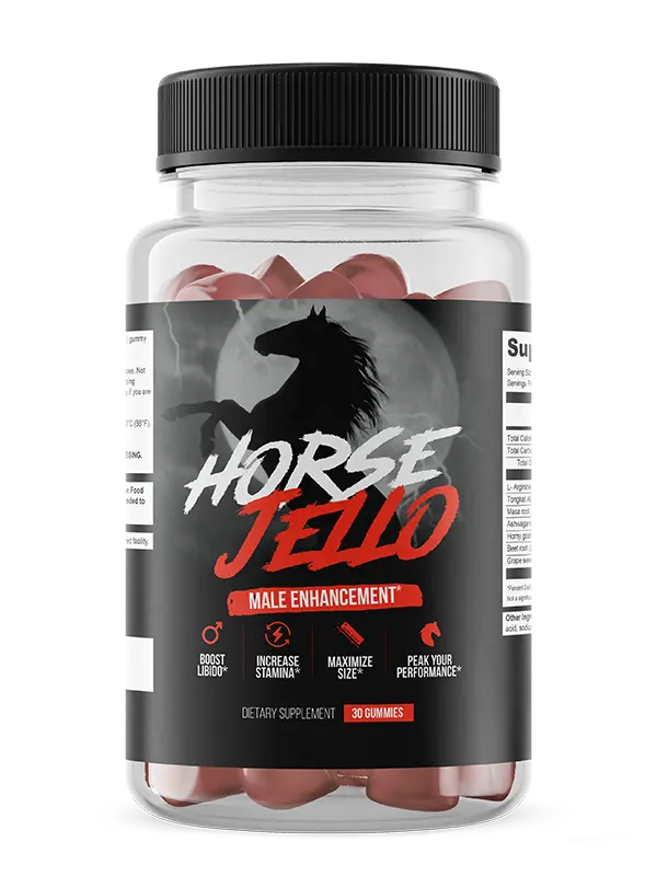 Horse Jello bottle — Male Enhancement, 30 gummies